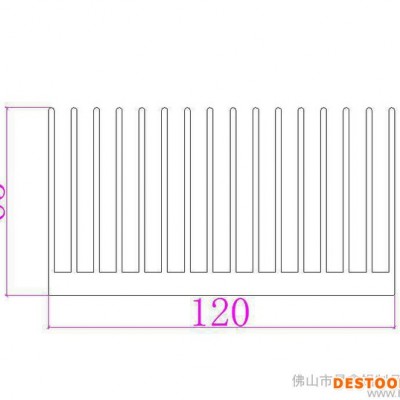 铝型材散热器 电子散热器 散热器加工 梳子散热器