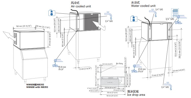 Scotsman方型冰制冰机|斯科茨曼NW608-AS制冰机