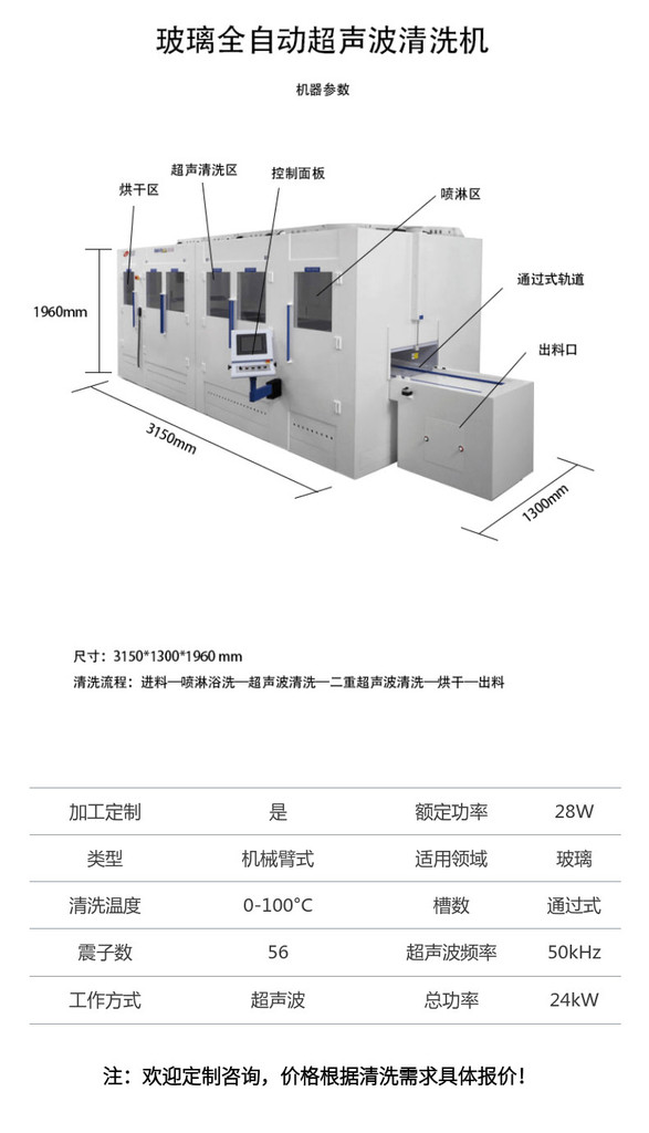 全自动玻璃清洗机