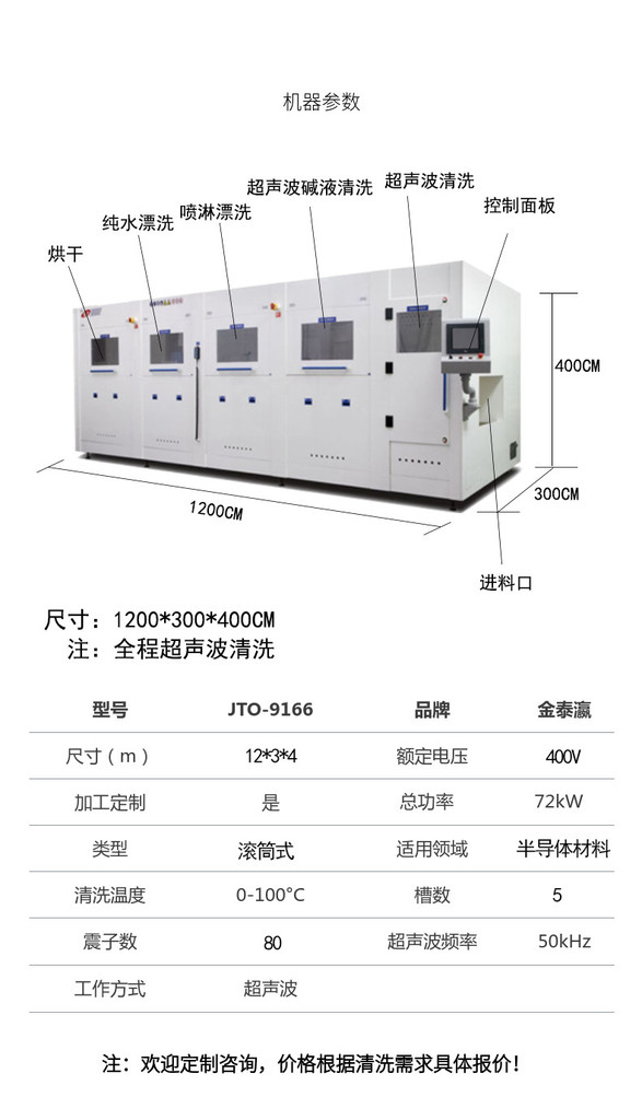 半导体材料专用的清洗设备