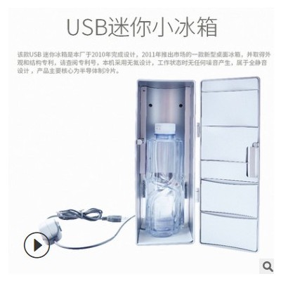 冰箱车载迷你冰箱USB 小冰箱迷你制冷箱拉罐制冷器冷暖箱保温箱药